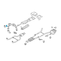 OEM BMW 335xi Gasket Exhaust.Turbocharger/Catalytic Converter. Diagram - 18-30-7-553-601