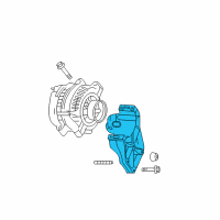 OEM 2007 Chevrolet Impala Bracket Asm-Generator Diagram - 12569738