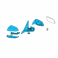 OEM 2018 BMW 230i Heated Outside Mirror, Left Diagram - 51-16-7-268-633