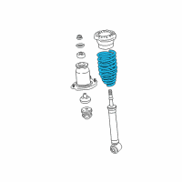 OEM 2003 Toyota Matrix Coil Spring Diagram - 48231-02330