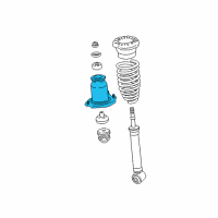 OEM Toyota Matrix Spring Insulator Diagram - 48401-32010