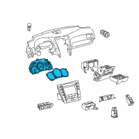 OEM 2008 Lexus GS450h Meter Assy, Combination Diagram - 83800-30N70