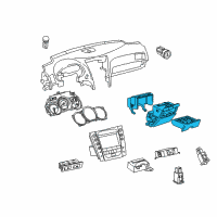 OEM 2009 Lexus GS450h Control & Panel Assy, Integration Diagram - 84010-30650-E0