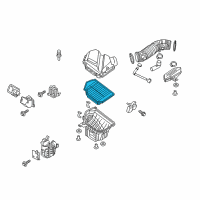 OEM 2015 Hyundai Genesis Air Cleaner Filter Diagram - 28113-B1000