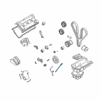 OEM Hyundai Oil Level Gauge Assembly Diagram - 26610-39701