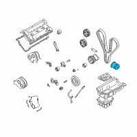 OEM 2005 Hyundai XG350 Oil Filter Diagram - 26300355001