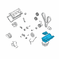 OEM Hyundai XG300 Pan-Oil, Upper Diagram - 21521-39010