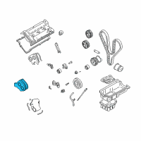 OEM 2003 Kia Sedona Cover Assembly-TIMINING Diagram - 2136039501