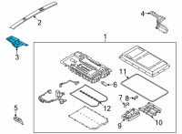 OEM 2021 Ford Escape BRACKET Diagram - LX6Z-10C674-E