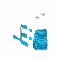OEM 2001 Lexus LX470 Lamp Assy, Rear Combination, RH Diagram - 81550-60590