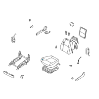 OEM 2002 Infiniti QX4 Pad-Front Seat Cushion Diagram - 87311-4W061