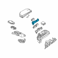 OEM 2019 Lexus UX250h Block Assembly, Relay Diagram - 82660-76030