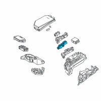 OEM Lexus UX250h Block Assembly, Relay Diagram - 82660-F4020