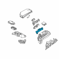OEM 2020 Lexus UX250h Block Assembly, Relay Diagram - 82660-76020