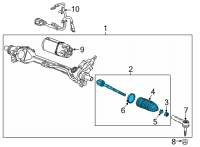 OEM 2022 Chevrolet Corvette Inner Tie Rod Diagram - 84421866