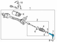 OEM 2021 Chevrolet Corvette Outer Tie Rod Diagram - 84736469