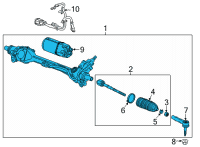 OEM 2022 Chevrolet Corvette Gear Assembly Diagram - 84868361