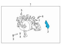 OEM GMC Sierra 2500 HD Water Pump Assembly Gasket Diagram - 12682391