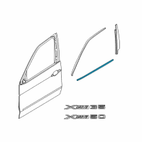 OEM 2008 BMW X6 Channel Cover, Exterior, Door, Front Right Diagram - 51-33-8-035-550