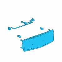 OEM Cadillac XLR Lamp Asm-Back Up & Rear License Plate Diagram - 10355557