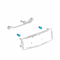 OEM 1993 GMC C3500 Corner Lamp Bulb Diagram - 9442003