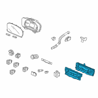 OEM 2017 Honda Ridgeline Control Assy., Auto Air Conditioner *NH900L* (DEEP BLACK) Diagram - 79600-T6Z-A51ZA