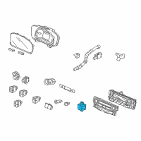 OEM Honda Switch Assembly, Driver Side Heated Seat Diagram - 35650-TG7-A01