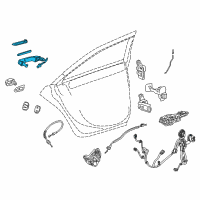 OEM 2013 Cadillac ATS Handle, Outside Diagram - 13592176