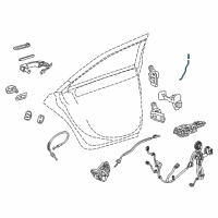 OEM 2013 Cadillac ATS Lock Rod Diagram - 20939708