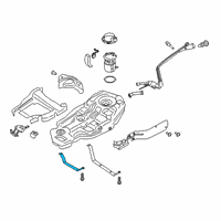 OEM Ford Police Interceptor Utility Tank Strap Diagram - L1MZ-9054-B