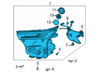 OEM 2022 Chevrolet Trailblazer Composite Assembly Diagram - 42770409