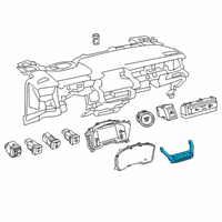OEM 2020 Toyota Corolla Dash Control Unit Diagram - 55900-12J60-B0
