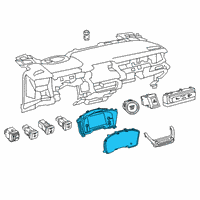 OEM 2019 Toyota Corolla Cluster Assembly Diagram - 83800-1AD41