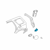 OEM Mercury Mariner Latch Diagram - 3L8Z-7828610-AB