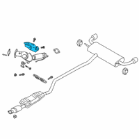 OEM 2017 Ford Edge Converter Shield Diagram - F2GZ-5E258-A