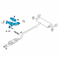 OEM 2019 Lincoln Nautilus Catalytic Converter Diagram - L2GZ-5E212-A