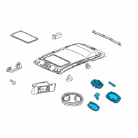 OEM 2000 Jeep Grand Cherokee Lamp Diagram - 5FT10RK5