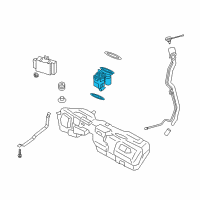 OEM 2013 BMW ActiveHybrid 3 Fuel Pump Fuel Tank Mounted Diagram - 16-11-7-243-975