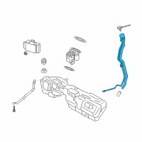 OEM 2020 BMW M240i xDrive Filler Pipe Diagram - 16-11-7-483-172