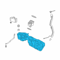 OEM BMW M235i xDrive Plastic Fuel Tank Diagram - 16-11-7-294-604