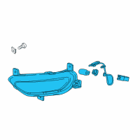 OEM 2020 Chevrolet Bolt EV Signal Lamp Assembly Diagram - 42663534