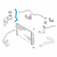 OEM 2001 Oldsmobile Alero Outlet Hose Diagram - 22622876