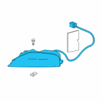 OEM Infiniti Turn Signal Lamp Assy-Front, LH Diagram - 26135-4GA0A