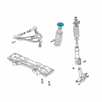 OEM 2001 Chevrolet Tracker Seat, Front Spring Diagram - 96058601