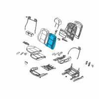 OEM 2004 BMW M3 Backrest Upholstery Diagram - 52-10-8-261-011