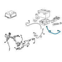 OEM Chevrolet Positive Cable Diagram - 88987124