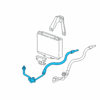 OEM Chevrolet C3500 Oil Cooler Pipe Diagram - 12472281
