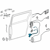 OEM 2017 Toyota Sienna Lock Assembly Diagram - 69380-08031