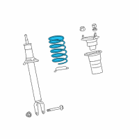 OEM 2017 Lexus LS460 Spring, Coil, Front Diagram - 48131-50240