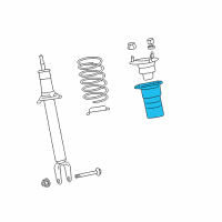 OEM 2013 Lexus LS600h Insulator, Front Coil Spring Diagram - 48157-50030